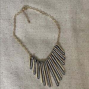 Elegant Gold and Black Necklace